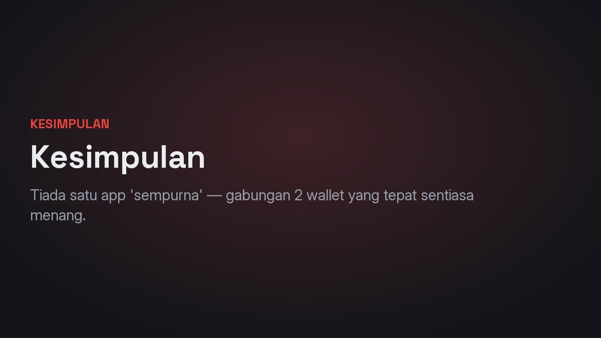Kesimpulan: gabungan wallet terbaik