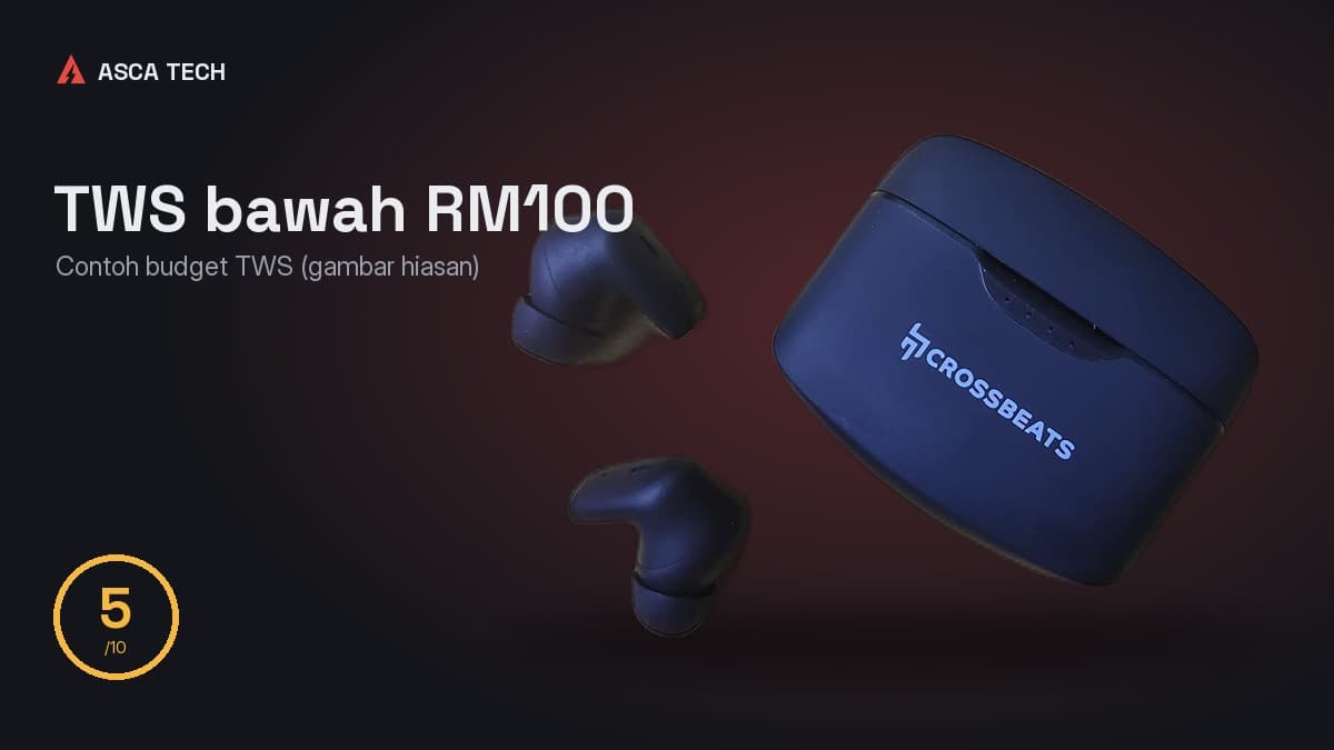 Contoh budget TWS bawah RM100 (gambar hiasan)