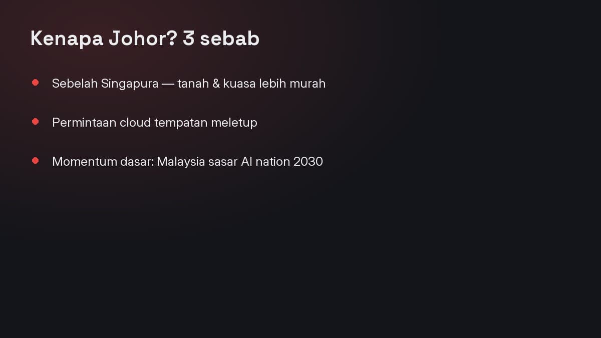 3 sebab AI pilih Johor