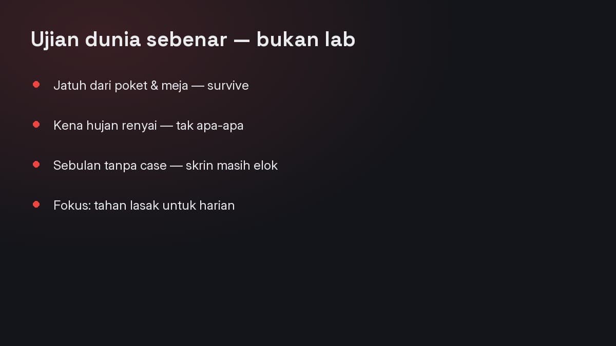 Ujian ketahanan dunia sebenar vivo Y31s