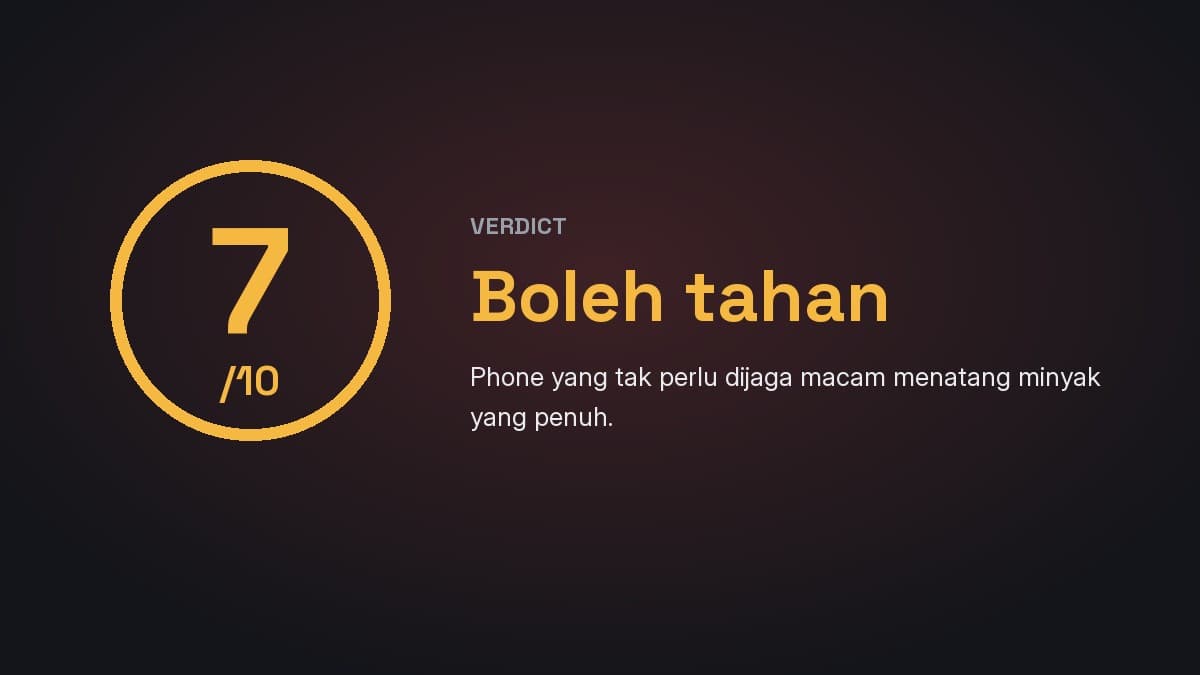 Verdict Boleh tahan 7/10 — vivo Y31s